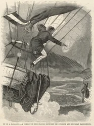 Up in a Balloon; A Combat in the Clouds Between Two French and Prussian Balloonists