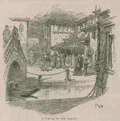 Venice in London: Sketches at Olympia - A corner of the market
