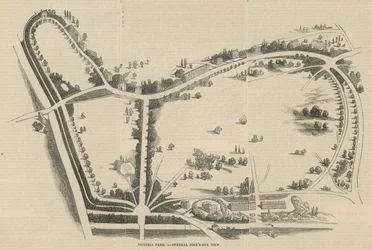 Victoria Park, General birds-eye view
