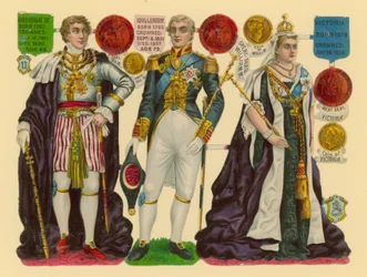 Victorian Scrap: King George IV, King William IV, Queen Victoria