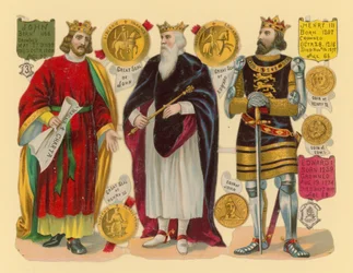 Victorian Scrap: King John, King Edward I, King Henry III