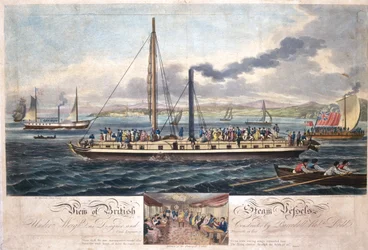 View of British Steam Vessels, published by R. Ackermann, 1820-51
