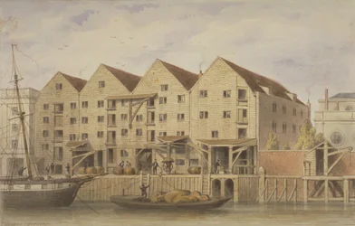 View of Chamberlains Wharf, Tooley Street, 1846