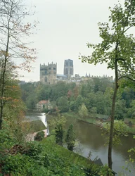 View of Durham Cathedral across the River Wear, begun 1093
