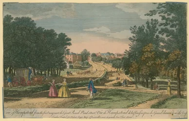 View of Hampstead from the Footway Next to the Great Road, Pond Street