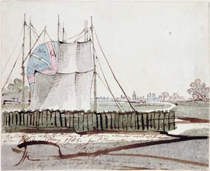 View of the Balloon in Newington Causeway, May 1785