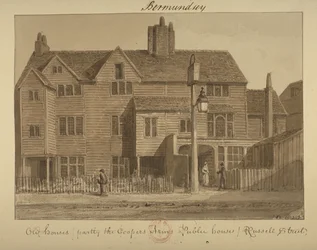 View of the Coopers Arms Inn, Russell Street, 1828