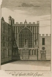 View of the Guildhall Chapel, London
