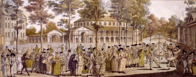View of the Jubilee Ball, Ranelagh Gardens, in celebration of the birthday of George, Prince of Wales, May 24th, 1759