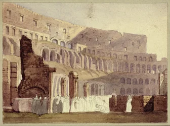 View of the Roman Colosseum, c.1800