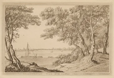 View Up the River Thames from Millbank