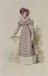 Walking dress, fashion plate from Ackermann