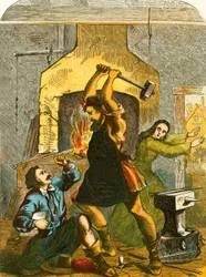 Wat Tyler kills the tax gatherer