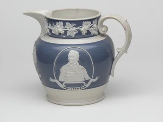 Waterloo commemorative jug, c.1815