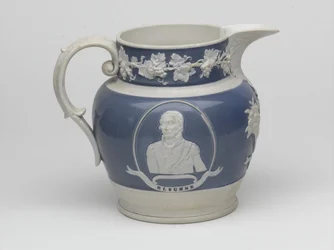 Waterloo commemorative jug, c.1815