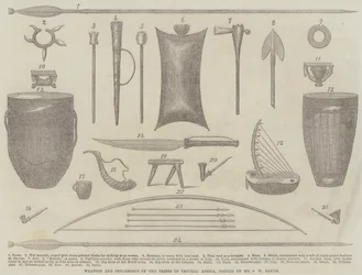 Weapons and Implements of the Tribes of Central Africa, visited by Mr S W Baker