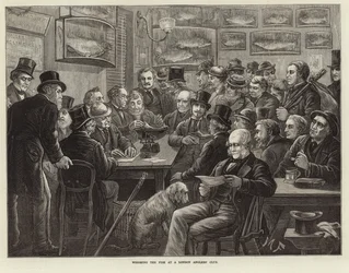 Weighing the Fish at a London Anglers Club