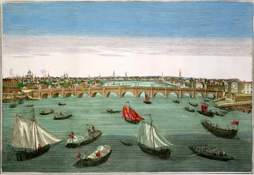 Westminster Bridge, London, early to mid 18th century