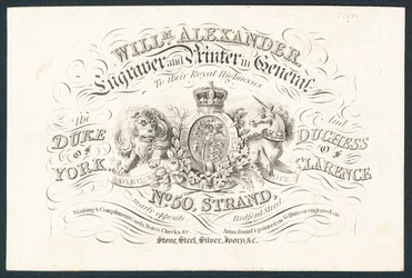 William Alexander, engraver and printer in general to their royal highnesses