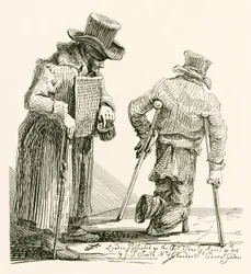 William Kinlock, a Blind Beggar, Who Lost His Sight at Gibraltar