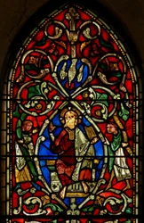 Window depicting Christ on the Tree of Jesse