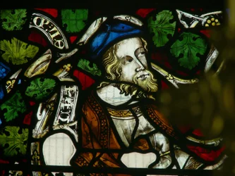 Window depicting Ezekiel