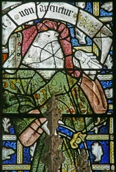 Window depicting Ezekiel