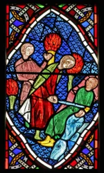 Window depicting the Raising of Tobias?