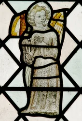 Window depicting angels with Passion Instrument - Nails