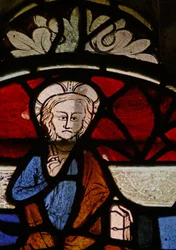 Window depicting Christ in Majesty