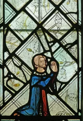 Window depicting a donor