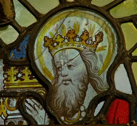 Window Nw depicting God, from a Coronation of the Virgin?