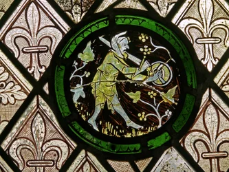 Labours of the Months - Man Scaring Birds