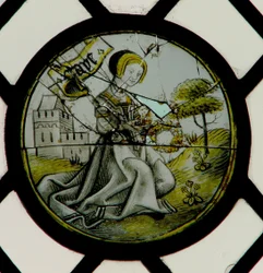 Window depicting the Labours of the Months: May