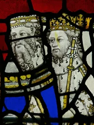 Window S5 depicting Two Kings