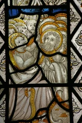 Window depicting Pentecost