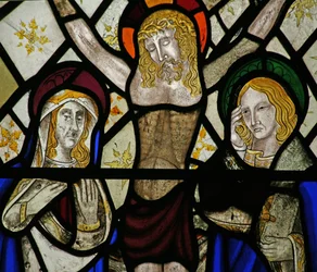 Window depicting the Crucifixion
