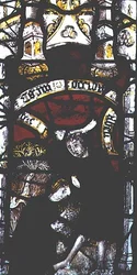 Window depicting Cain and Abel