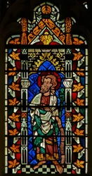 Window depicting Moses