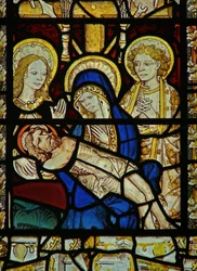 Window depicting Pieta