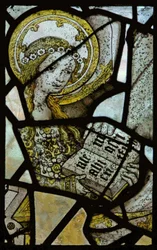 Window depicting St Anne Teaching the Virgin to read (detail)