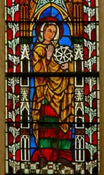 Window depicting St. Catherine