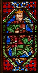 Window depicting a genealogical figure: David