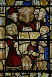 Window depicting the Wedding at Cana