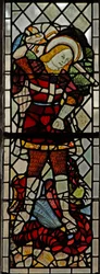 Window depicting St Michael