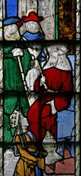 Window n5 depicting Solomon and Sheba