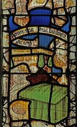 Window 1 depicting the Death of Adam