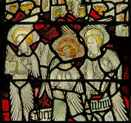 Window depicting the angelic Hierarchy: Cherubim