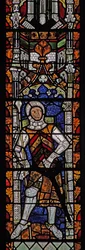 Window s4 depicting Gilbert II de Clare