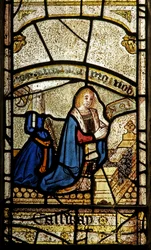 Window depicting donors - Calloway